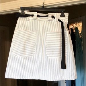 Miu miu skirt. Size 0. White, light blue stripes